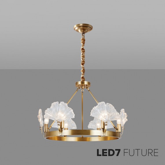 Loft Industry Modern - Lotus Rib Chandelier